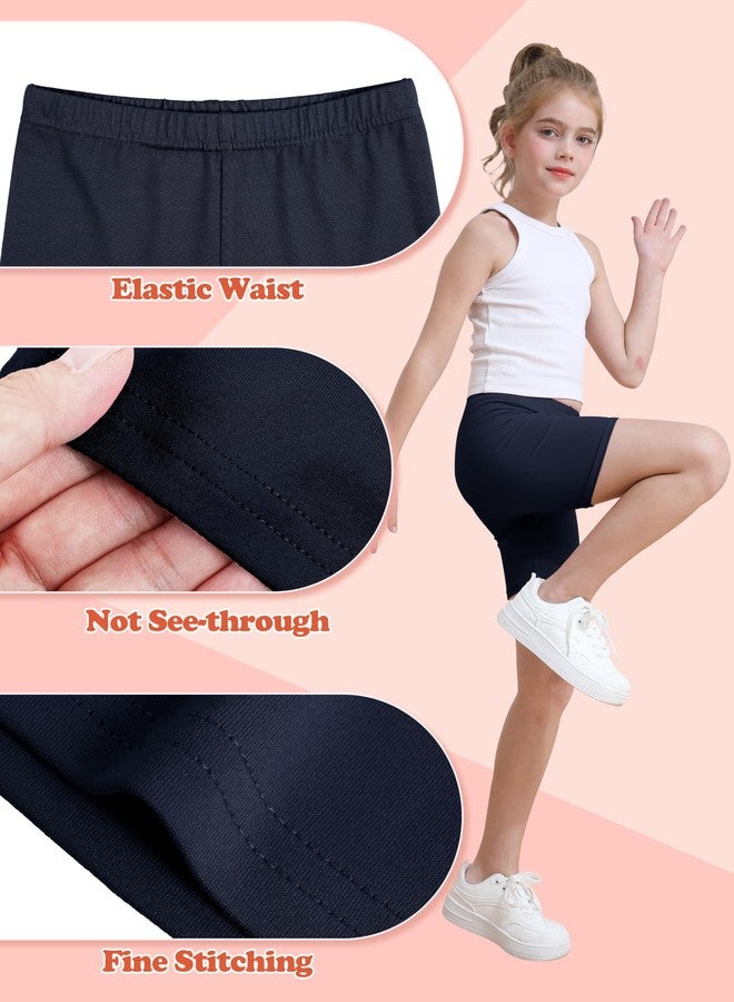 Resinta 6 Pack Girls Bike Shorts Under Dress Dance Cartwheel Shorts for Toddler Kids Summer Clothes Multicolor - Image 3